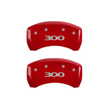 Carica l&#39;immagine nel visualizzatore di Gallery, MGP 4 Caliper Covers Engraved Front &amp; Rear 300 Red finish silver ch