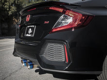 Carica l&#39;immagine nel visualizzatore di Gallery, aFe Takeda 3in 304 SS Cat-Back Exhaust System w/ Blue Tips 2017+ Honda Civic Si 4Dr I4 1.5L (t)