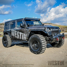 गैलरी व्यूवर में इमेज लोड करें, Westin 18-22 Jeep Wrangler JLU 4dr Platinum 4 Oval Nerf Step Bars - Tex. Blk