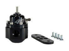 Laden Sie das Bild in den Galerie-Viewer, AEM Universal Black Adjustable Fuel Pressure Regulator