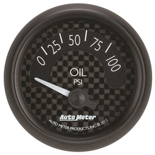 Laden Sie das Bild in den Galerie-Viewer, Autometer GT Series 52mm Short Sweep Electronic 0-100 psi Oil Pressure