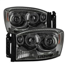 Load image into Gallery viewer, Spyder Dodge Ram 1500 06-08/Ram 2500 06-09 Projector Headlights LED Halo LED Smke PRO-YD-DR06-HL-SM