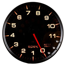 Carica l&#39;immagine nel visualizzatore di Gallery, Autometer Spek-Pro Gauge Tachometer 5in 11K Rpm W/Shift Light &amp; Peak Mem Black/Smoke/Black