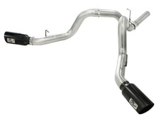 Charger l&#39;image dans la galerie, aFe MachForce XP Exhaust 4inch DP-Back All SS 2011-14 GM Diesel Trucks V8-6.6L LML Black Tips