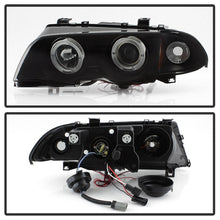 Load image into Gallery viewer, Spyder 99-01 BMW E46 3 Series 4DR Projector Headlights 1PC LED Halo (PRO-YD-BMWE46-4D-HL-AM-BSM)