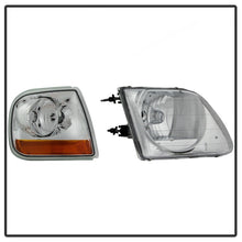 गैलरी व्यूवर में इमेज लोड करें, xTune 97-03 Ford F-150 4pc OEM Style Headlights w/Corner - Chrome (HD-JH-FF15097-L-SET-C)