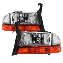 Carica l&#39;immagine nel visualizzatore di Gallery, xTune Dodge Dakota 97-04 OEM Style Headlights w/ Bumper Signal Lights - Chrome HD-JH-DDAK97-OE-SET