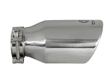 गैलरी व्यूवर में इमेज लोड करें, aFe Takeda 304 Stainless Steel Clamp-On Exhaust Tip 2.5in. Inlet / 4in. Outlet / 8in. L - Polished