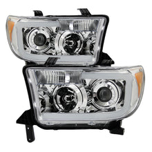 Charger l&#39;image dans la galerie, Xtune Toyota Tundra 07-13 LED Light Bar Projector Headlights Chrome PRO-JH-TTU07-LED-C