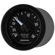 Laden Sie das Bild in den Galerie-Viewer, Autometer GT Series 52mm Mechanical 30 In Hg/30 psi Vacuum/Boost Gauge