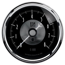 Charger l&#39;image dans la galerie, Autometer Prestige Series Black 3-3/8in 8000RPM Tachometer Gauge