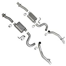 Laden Sie das Bild in den Galerie-Viewer, BBK 87-93 Mustang GT Cat Back Kit Varitune Mufflers - Aluminized turn downs