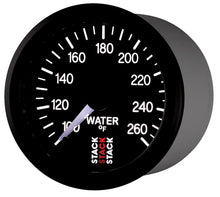 Load image into Gallery viewer, Autometer Stack 52mm 100-260 Deg F 1/8in NPTF Male Pro Stepper Motor Water Temp Gauge - Black