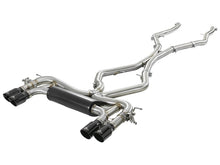 Carica l&#39;immagine nel visualizzatore di Gallery, aFe MACH Force-Xp 3.5in. 304 SS C/B Exhaust System 15-18 BMW X5 M (F85) V8-4.4L (tt) - Black Tip