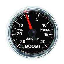 Laden Sie das Bild in den Galerie-Viewer, Autometer GS 52mm 30 in Hg/20 psi Mechanical Vacuum/Boost Gauge