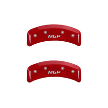 Carica l&#39;immagine nel visualizzatore di Gallery, MGP 4 Caliper Covers Engraved Front &amp; Rear MGP Red Finish Silver Char 1988 Chevrolet Corvette