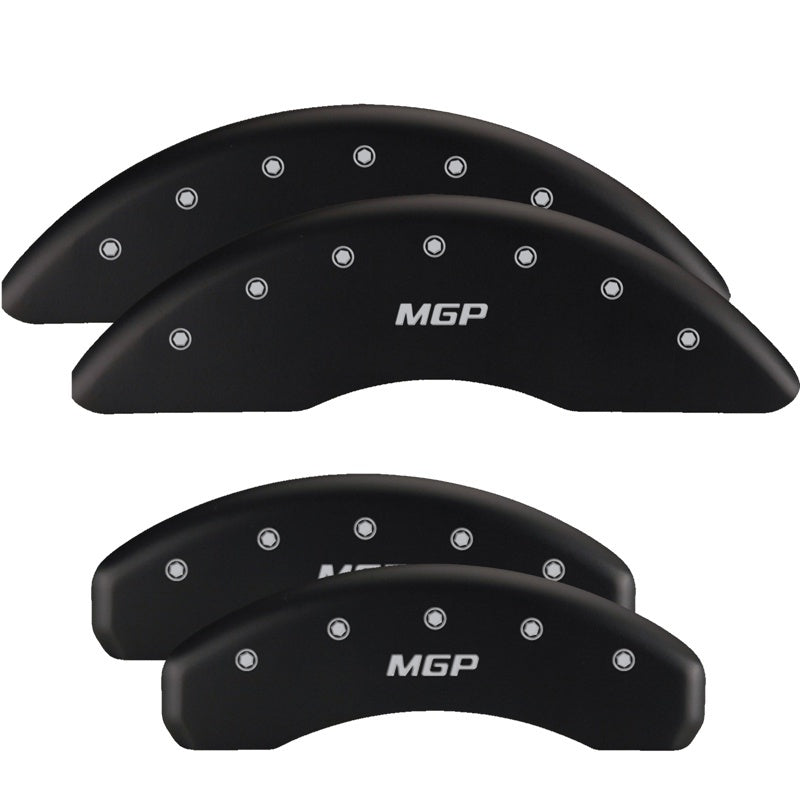 MGP 4 Caliper Covers Engraved Front & Rear MGP Red finish silver ch