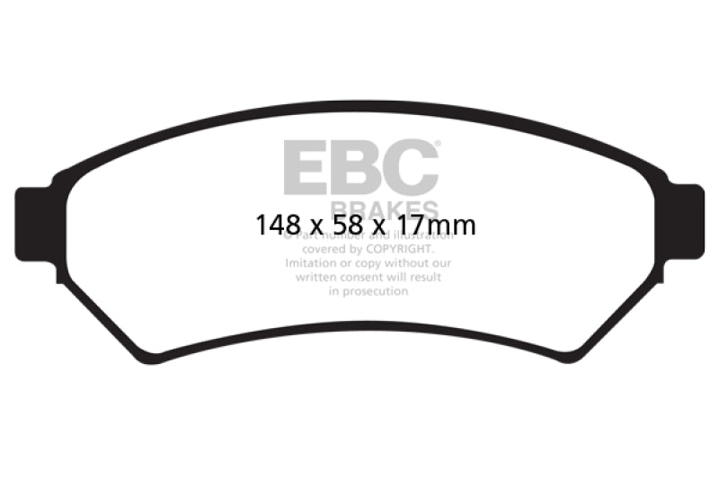 EBC 04-05 Buick Terraza 3.5 FWD Extra Duty Front Brake Pads