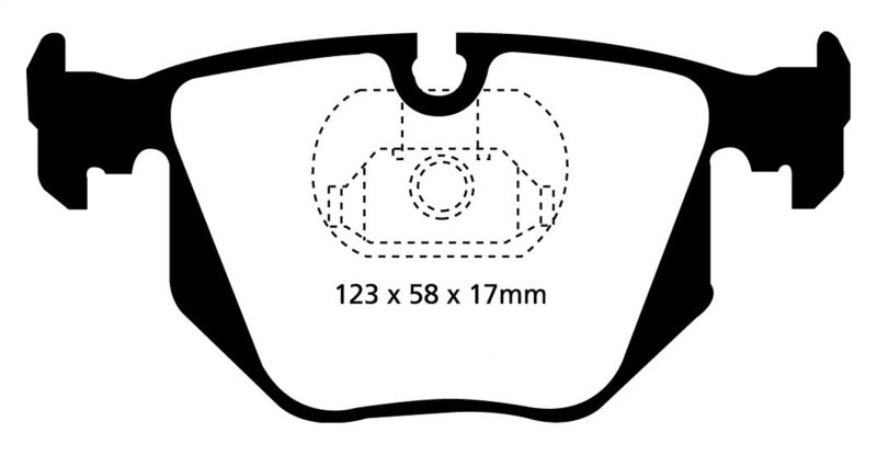 EBC 01-07 BMW M3 3.2 (E46) Orangestuff Rear Brake Pads