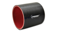 Cargar imagen en el visor de la galería, Vibrant 2-3/8in I.D. x 3in Long Gloss Black Silicone Hose Coupling