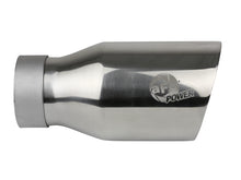 Carica l&#39;immagine nel visualizzatore di Gallery, aFe MACH Force-Xp Univ 304 SS Double-Wall Clamp-On Exhaust Tip - Polished - 3in Inlet - 4.5in Outlet