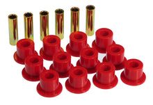 गैलरी व्यूवर में इमेज लोड करें, Prothane 72-81 International Scout II Spring &amp; Shackle Bushings - Red