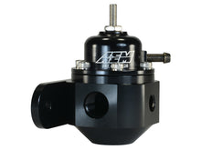 Laden Sie das Bild in den Galerie-Viewer, AEM Universal Black Adjustable Fuel Pressure Regulator