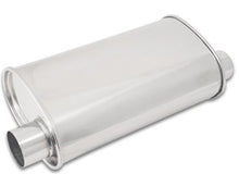 Cargar imagen en el visor de la galería, Vibrant StreetPower Oval Muffler 5in x 9in x 15in - 2.5&quot; inlet/outlet (Offset-Offset Same Side)