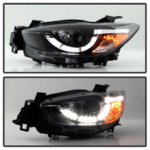 Cargar imagen en el visor de la galería, Spyder Mazda CX-5 13-15 Projector Headlights - DRL LED - Black PRO-YD-MCX513-DRL-BK