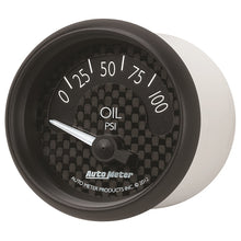 Laden Sie das Bild in den Galerie-Viewer, Autometer GT Series 52mm Short Sweep Electronic 0-100 psi Oil Pressure