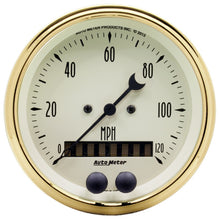 Laden Sie das Bild in den Galerie-Viewer, AutoMeter Golden Oldies 3-3/8in 0-120MPH (GPS) Speedometer Gauge