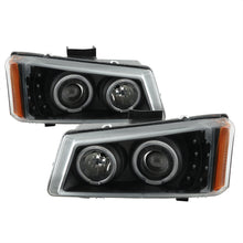 Load image into Gallery viewer, Xtune Chevy Silverado 03-06 LED Halo Black PRO-JH-CSIL03-LED-BK