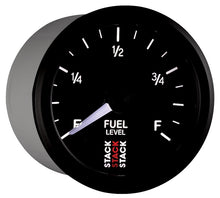 Charger l&#39;image dans la galerie, Autometer Stack Instruments 52mm 0-280 Ohm Programmable Pro Stepper Motor Fuel Level Gauge - Black