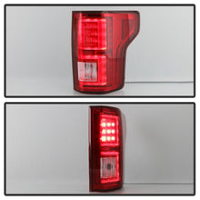 Load image into Gallery viewer, Spyder 18-19 Ford F-150 (w/Blind Spot Sensor) LED Tail Lights - Red Clear (ALT-YD-FF15018-LED-RC)