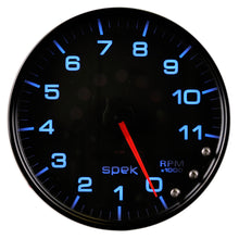 Charger l&#39;image dans la galerie, Autometer Spek-Pro Gauge Tachometer 5in 11K Rpm W/Shift Light &amp; Peak Mem Black/Black