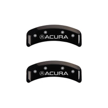 Carica l&#39;immagine nel visualizzatore di Gallery, MGP 4 Caliper Covers Engraved Front &amp; Rear Acura Black finish silver ch