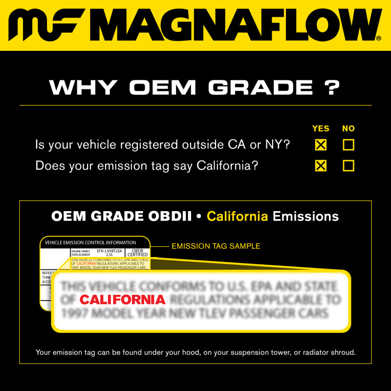 MagnaFlow Conv Universal 2.25 inch C/C spun body