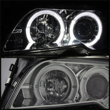 Load image into Gallery viewer, Spyder BMW E46 3-Series 04-06 2 DR Projector Halogen Model- LED Halo Smke PRO-YD-BMWE4604-2DR-HL-SM