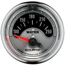 Laden Sie das Bild in den Galerie-Viewer, Autometer American Muscle 52mm Short Sweep Electric 250 Deg  F Water Temp Gauge