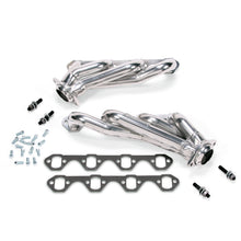 Laden Sie das Bild in den Galerie-Viewer, BBK 79-93 Mustang 5.0 Shorty Unequal Length Exhaust Headers - 1-5/8 Silver Ceramic