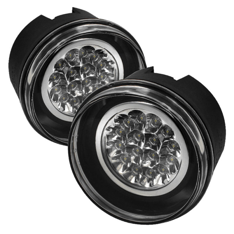 Spyder Jeep Grand Cherokee 05-09/Commander 06-08 LED Fog Lights w/Switch Clear FL-LED-JGC05-C