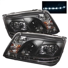 Cargar imagen en el visor de la galería, Spyder Volkswagen Jetta 99-05 Projector HeadlightsDRL Blk PRO-YD-VJ99-DRL-BK