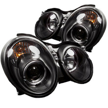 Load image into Gallery viewer, Spyder Mercedes Benz CLK 98-02 Projector Headlights Halogen Model- LED Halo Blk PRO-YD-MBCLK98-HL-BK