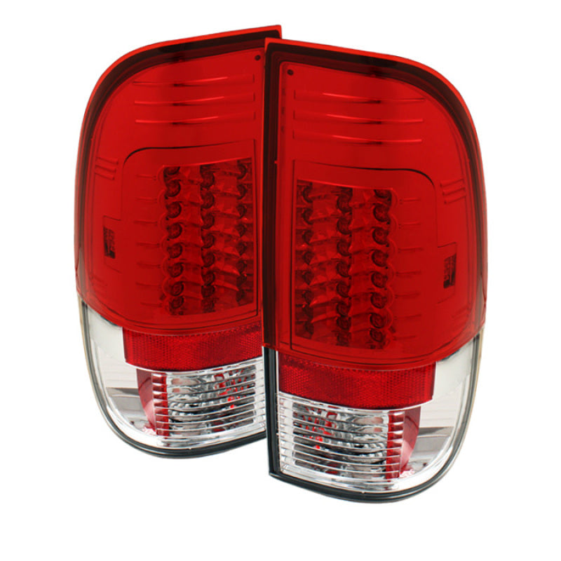 Spyder Ford Super Duty 08-15 Version 2 LED Tail Lights Red Clear ALT-YD-FS07-LED-G2-RC