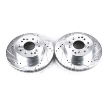 Laden Sie das Bild in den Galerie-Viewer, Power Stop 1969 Chevrolet Camaro Front or Rear Evolution Drilled &amp; Slotted Rotors - Pair