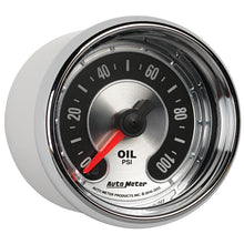 Cargar imagen en el visor de la galería, Autometer American Muscle 52mm Full Sweep Electric 0-100 PSI Oil Pressure Gauge