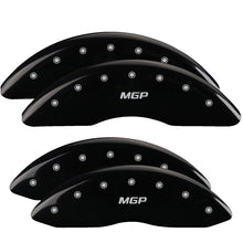 Charger l&#39;image dans la galerie, MGP 4 Caliper Covers Engraved Front &amp; Rear MGP Black finish silver ch