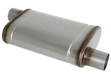 Cargar imagen en el visor de la galería, aFe MACH Force-Xp 409 SS Muffler 2.5in Offset Inlet/2.5in Offset Outlet 14in L x 9in W x 4in H Body