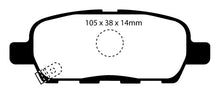 Cargar imagen en el visor de la galería, EBC 08-13 Infiniti EX35 3.5 Ultimax2 Rear Brake Pads