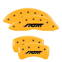 गैलरी व्यूवर में इमेज लोड करें, MGP 4 Caliper Covers Engraved Front &amp; Rear MGP Yellow finish black ch